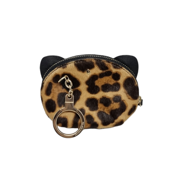 Kate Spade Run Wild Leopard Prt Mini Janine Crossbody + Dumpling Coin Purse Ghw (Blk/Brown)