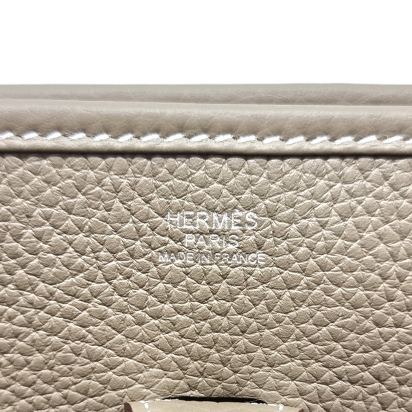 Hermes Evelyne 111 29 Taurillon Clemence Etoupe Palladium Plated