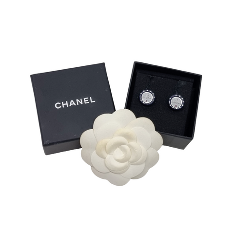 Chanel Earrings La Paula Clip On Shw (Navy Blue)