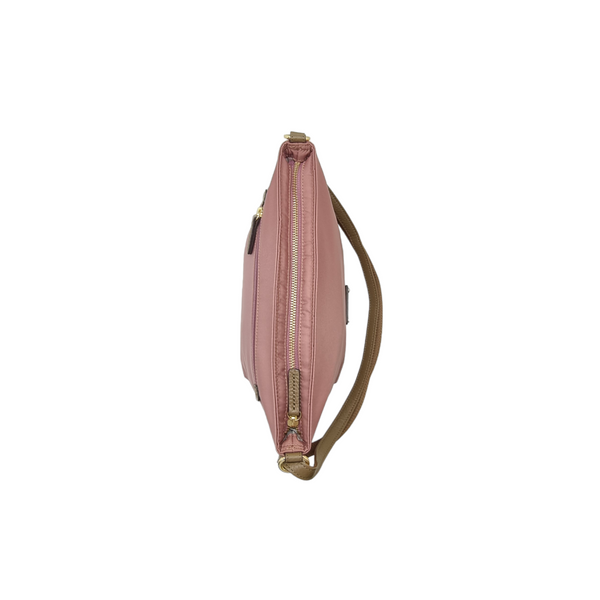 Blue Label Polyester Crestbridge Check Sling Bag Ghw (Pink)