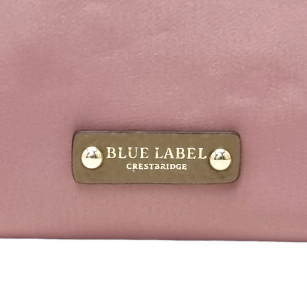 Blue Label Polyester Crestbridge Check Sling Bag Ghw (Pink)