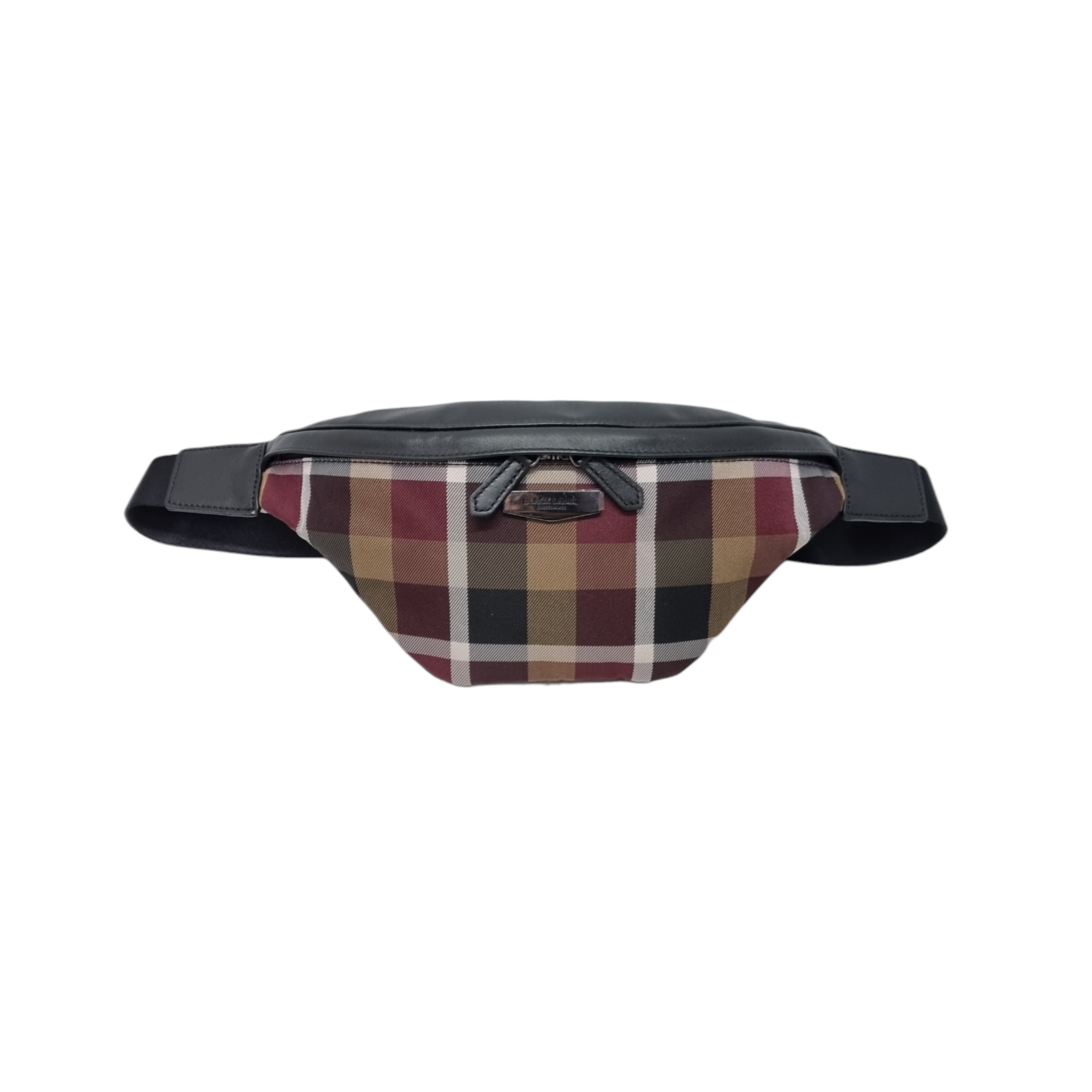Black Label Crestbridge Check Nylon Cowhide Leather Bumbag Shw