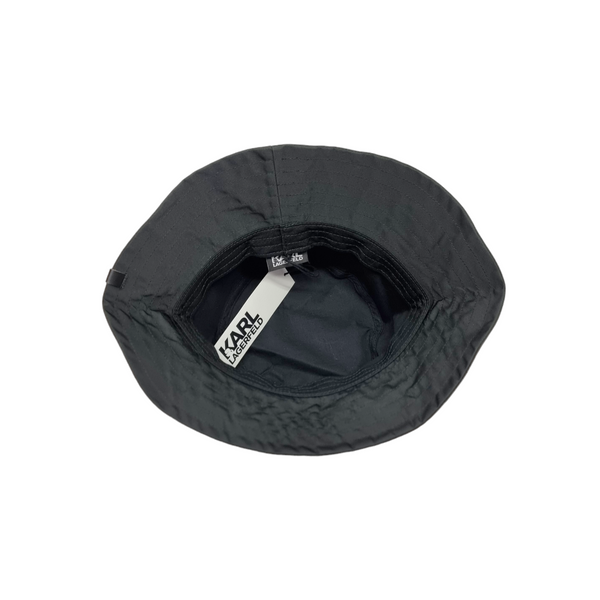 Karl Lagerfeld K/Kocktail Cotton Bucket Hat (Black)