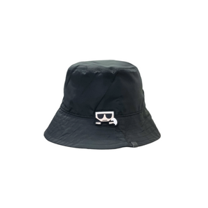 Karl Lagerfeld K/Kocktail Cotton Bucket Hat (Black)