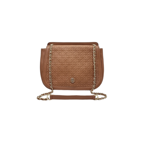 Tory Burch Bryant Quilted Leather Crossbody Ghw (Brown)