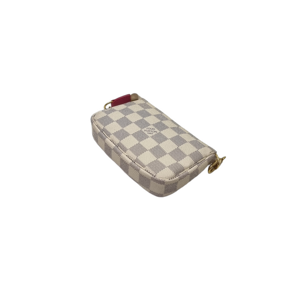 Louis Vuitton Mini Pochette Christmas Animation Damier Azur Ghw