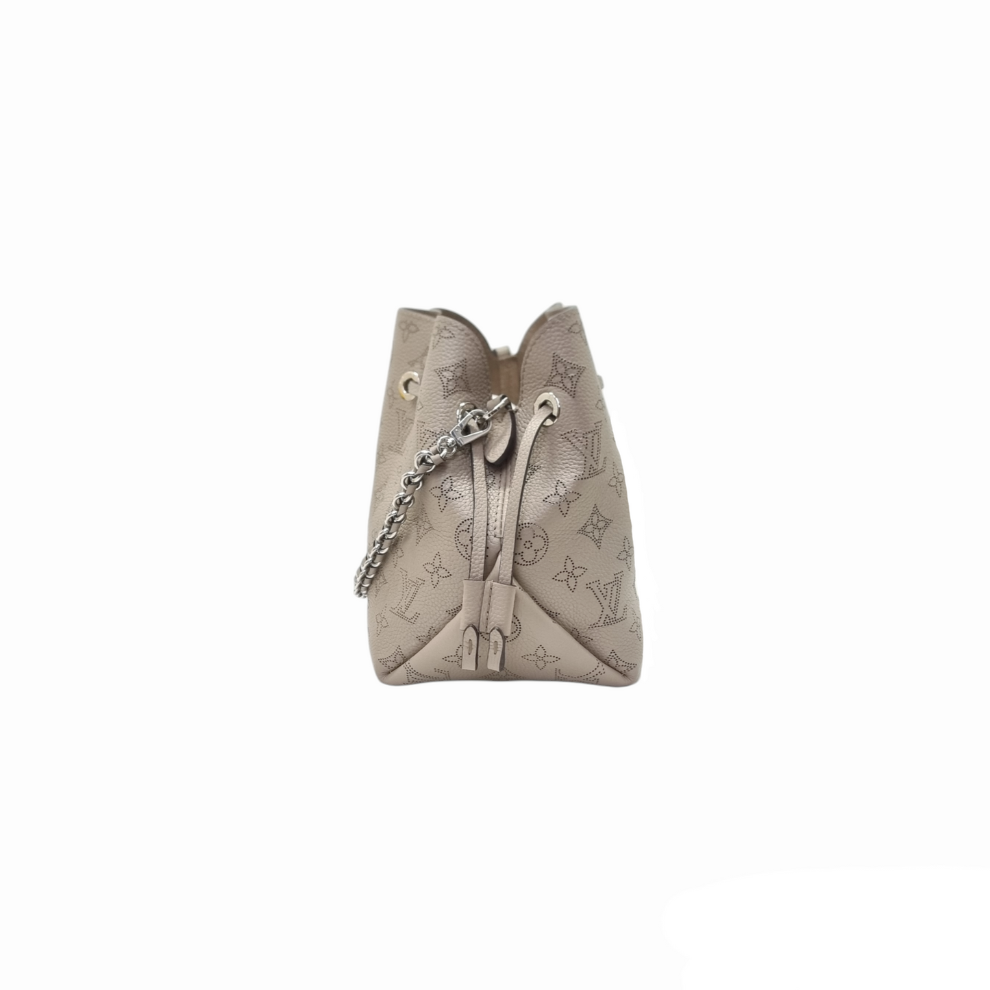 Louis Vuitton Bella Mahina Perforated Calf Leather Shw (Galet Gray)