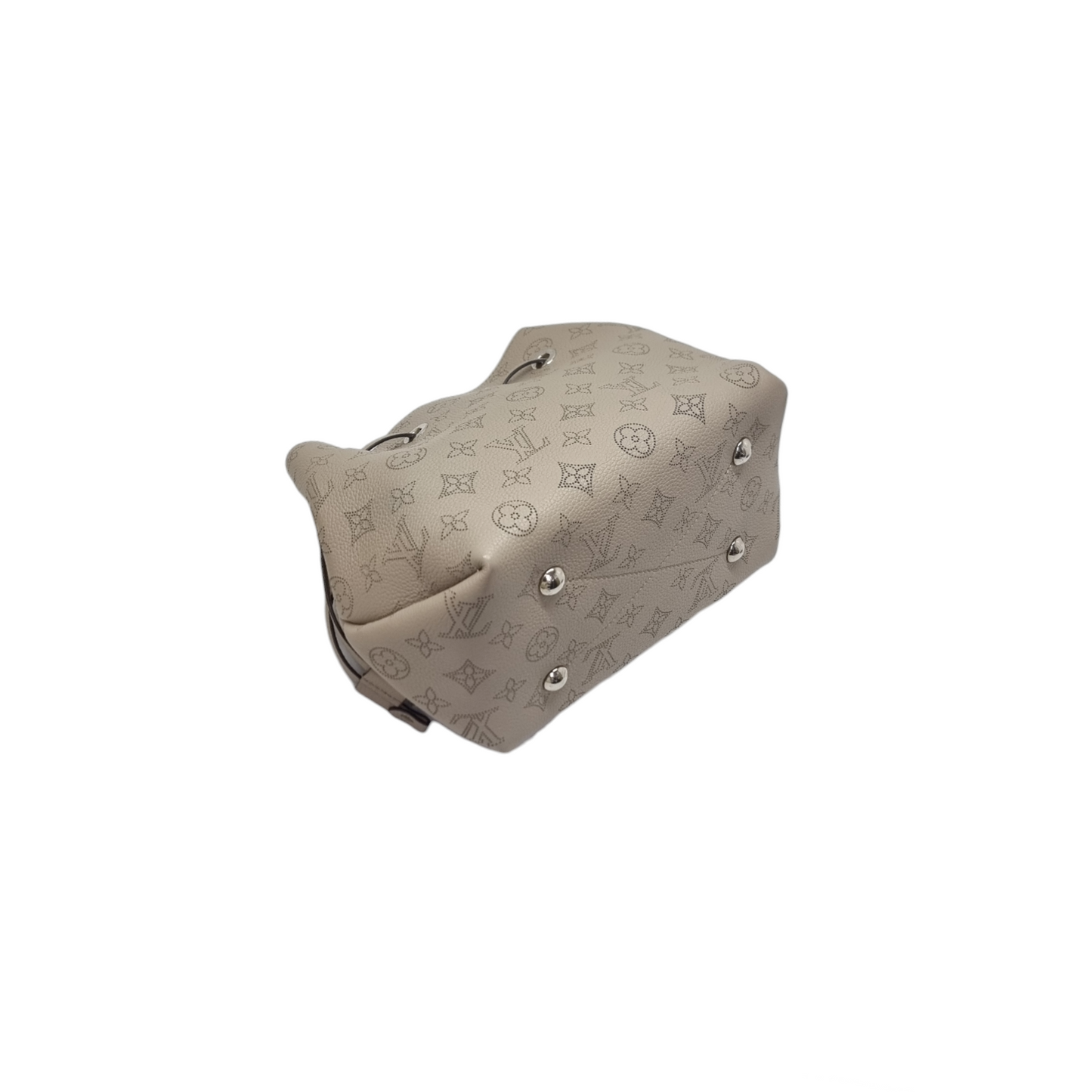 Louis Vuitton Bella Mahina Perforated Calf Leather Shw (Galet Gray)