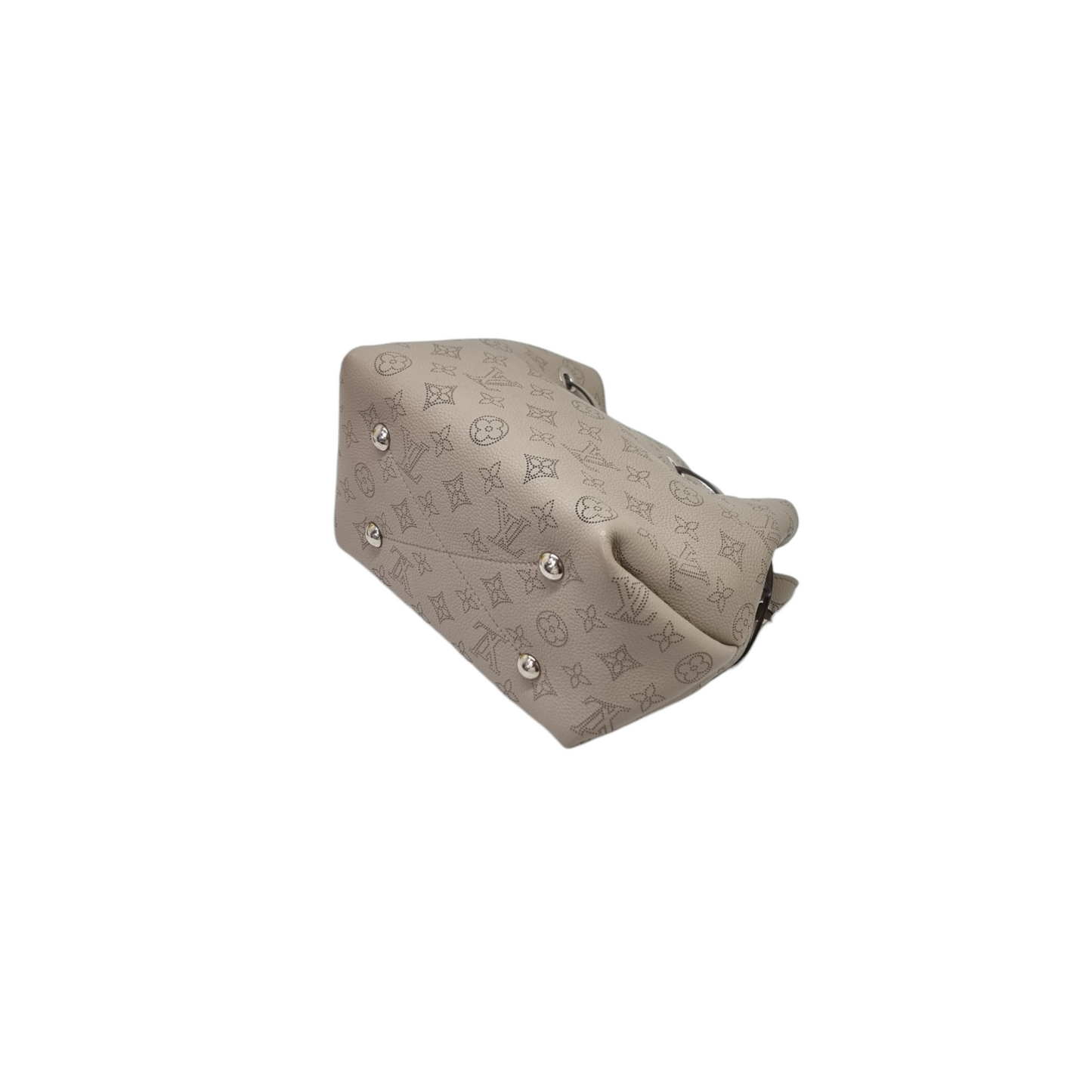 Louis Vuitton Bella Mahina Perforated Calf Leather Shw (Galet Gray)