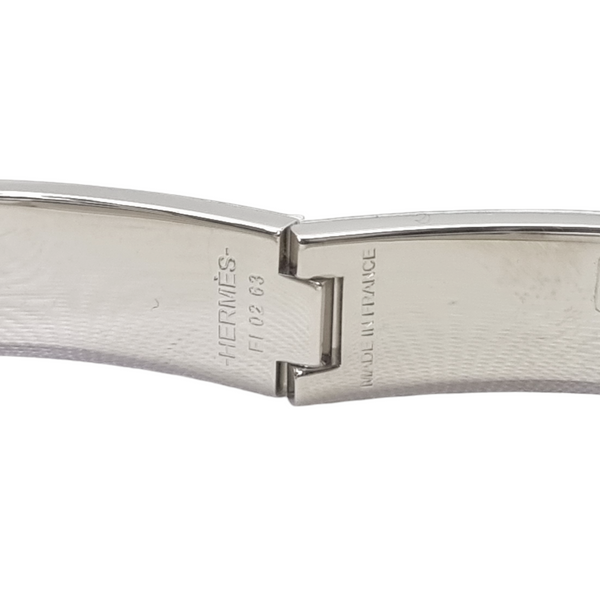 Hermes Clic HH Bracelet Brushed Palladium Hw (Black)