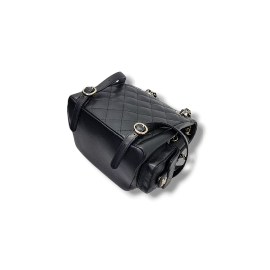 Chanel Backpack Medium Caviar Light Gold (Black)