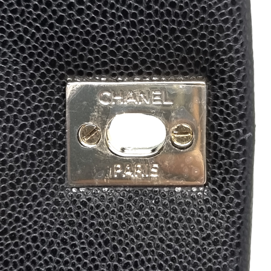 Chanel Backpack Medium Caviar Light Gold (Black)