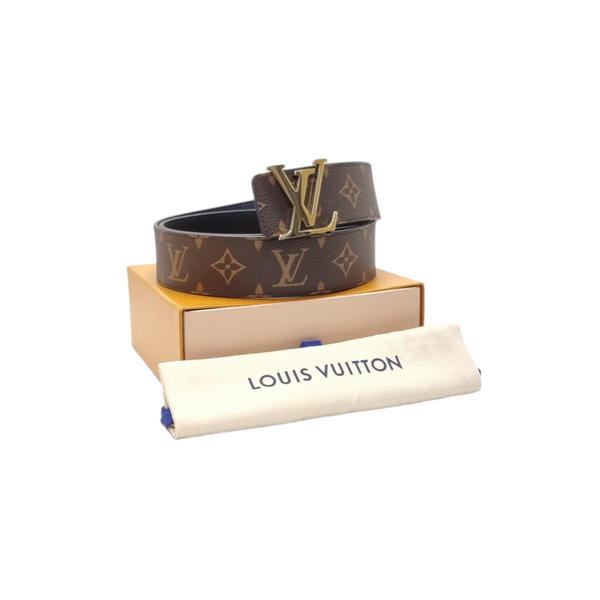 Louis Vuitton Belt Initiales Reversible Monogram Black Ghw