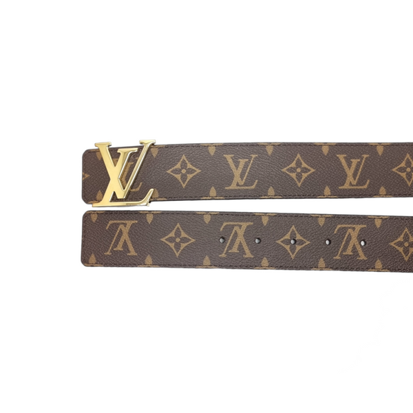 Louis Vuitton Belt Initiales Reversible Monogram Black Ghw