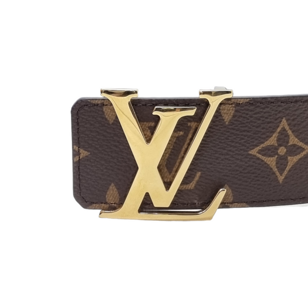 Louis Vuitton Belt Initiales Reversible Monogram Black Ghw