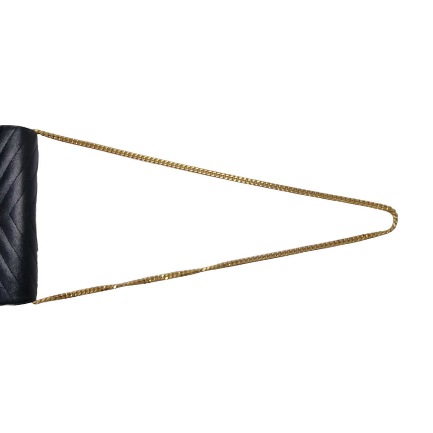 YSL Wallet On Chain Cassandre Envelope Leather Large Ghw (Black)