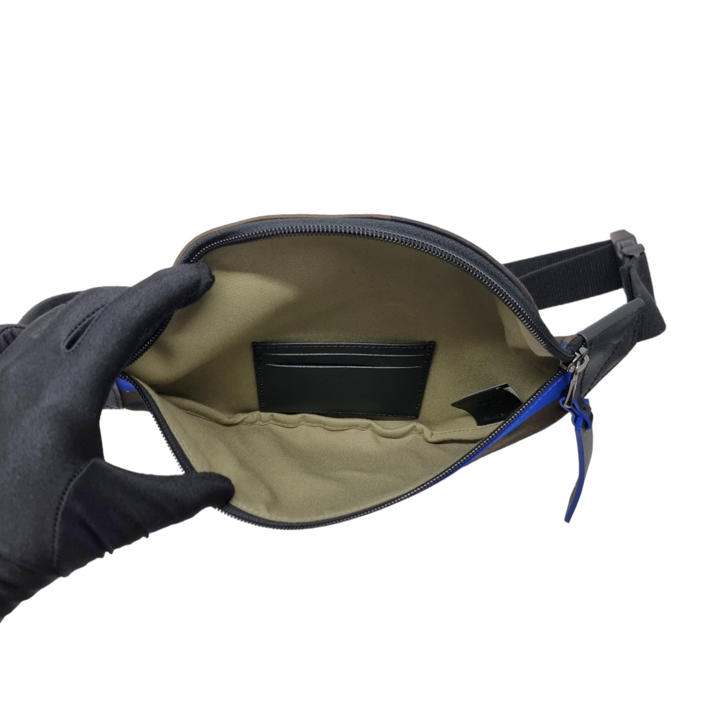 Longchamp Gabin Canvas Belt Bag Shw (Navy Blue)