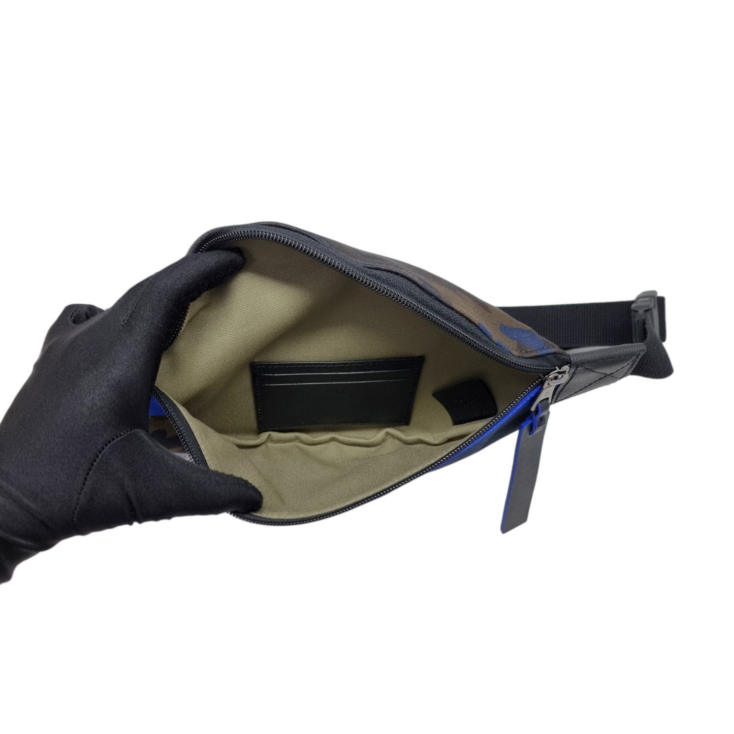 Longchamp Gabin Canvas Belt Bag Shw (Navy Blue)