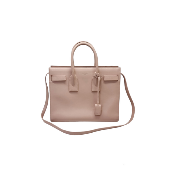 YSL Sac De Jour Smooth Leather Tote Bag Ghw ( Pale Pink)