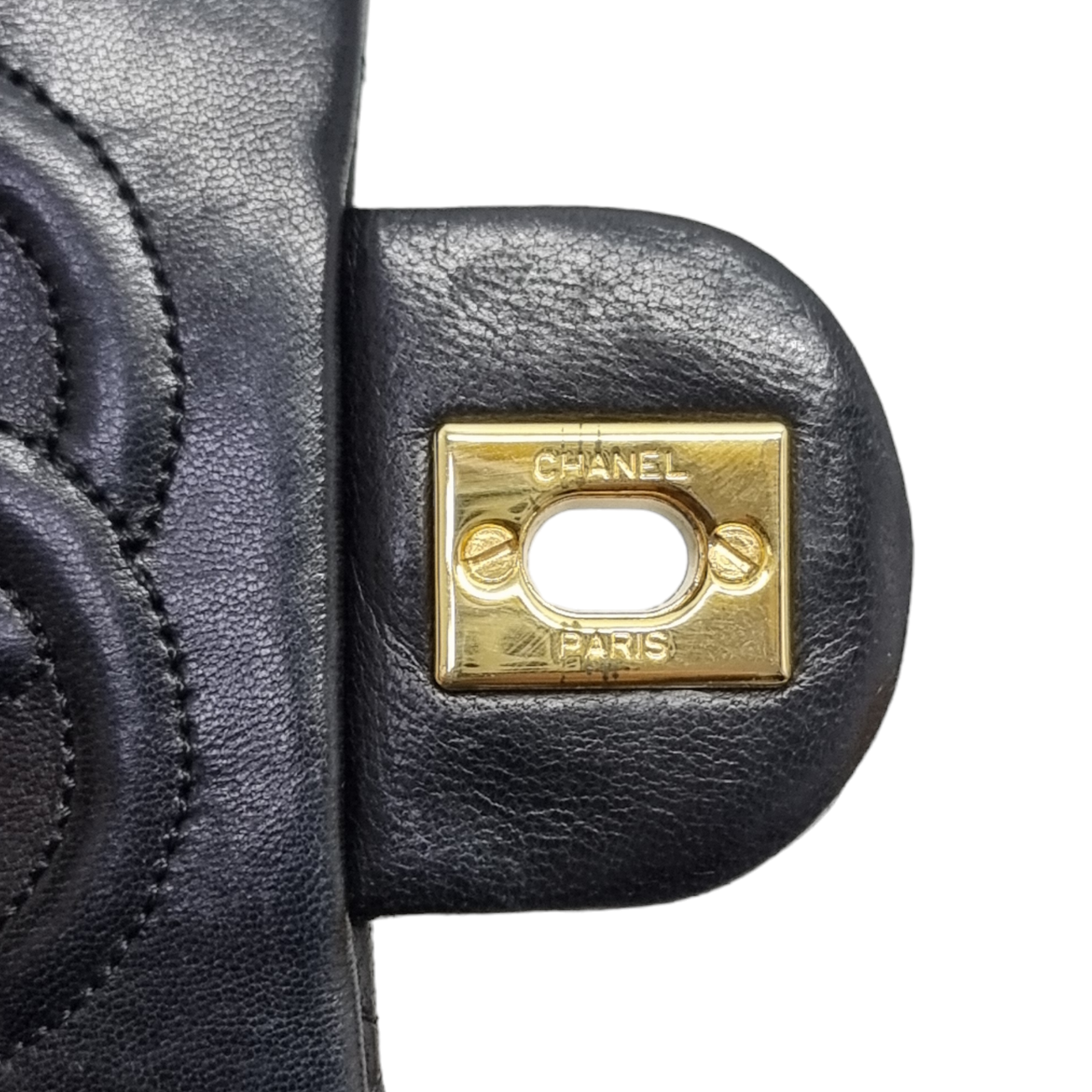 Chanel Classic Mini Flap Lambskin Leather Ghw (Black)