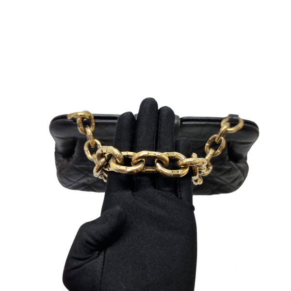 Chanel Seasonal Shoulder Bag Lambskin Ghw (Black)