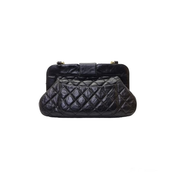 Chanel Seasonal Shoulder Bag Lambskin Ghw (Black)