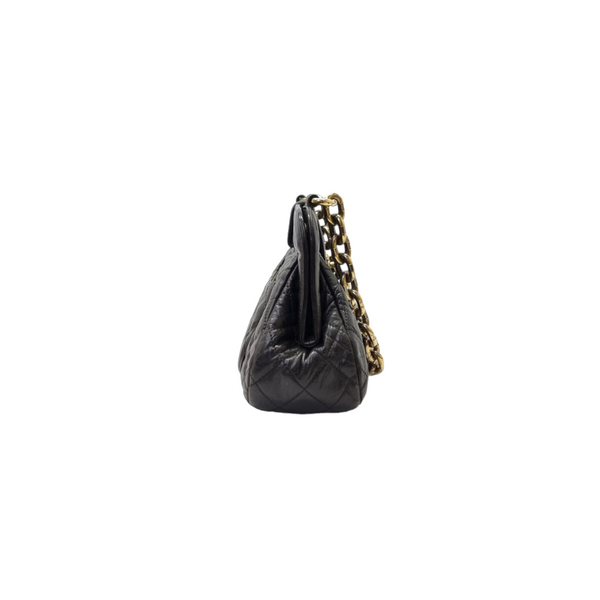 Chanel Seasonal Shoulder Bag Lambskin Ghw (Black)