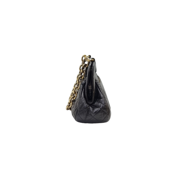 Chanel Seasonal Shoulder Bag Lambskin Ghw (Black)