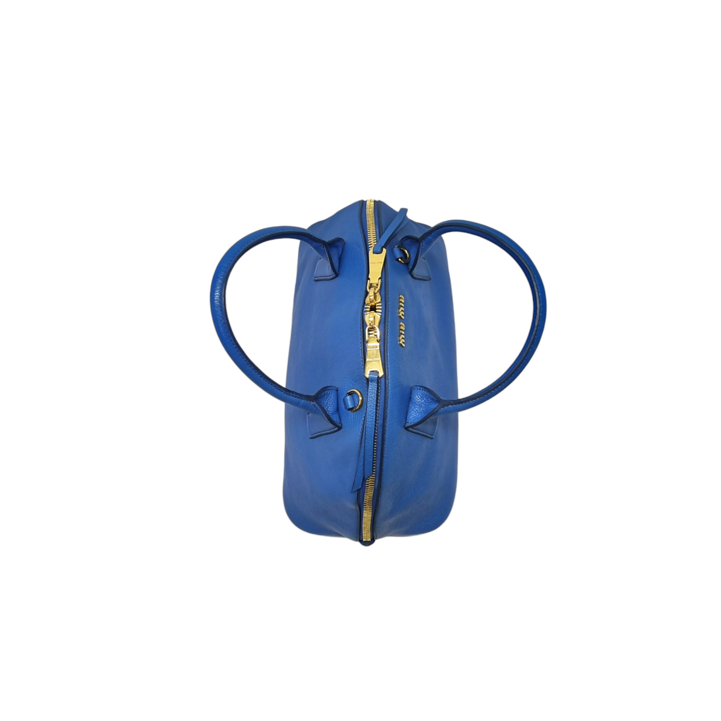 Miu Miu Half Moon Tote Bag Ghw (Blue)