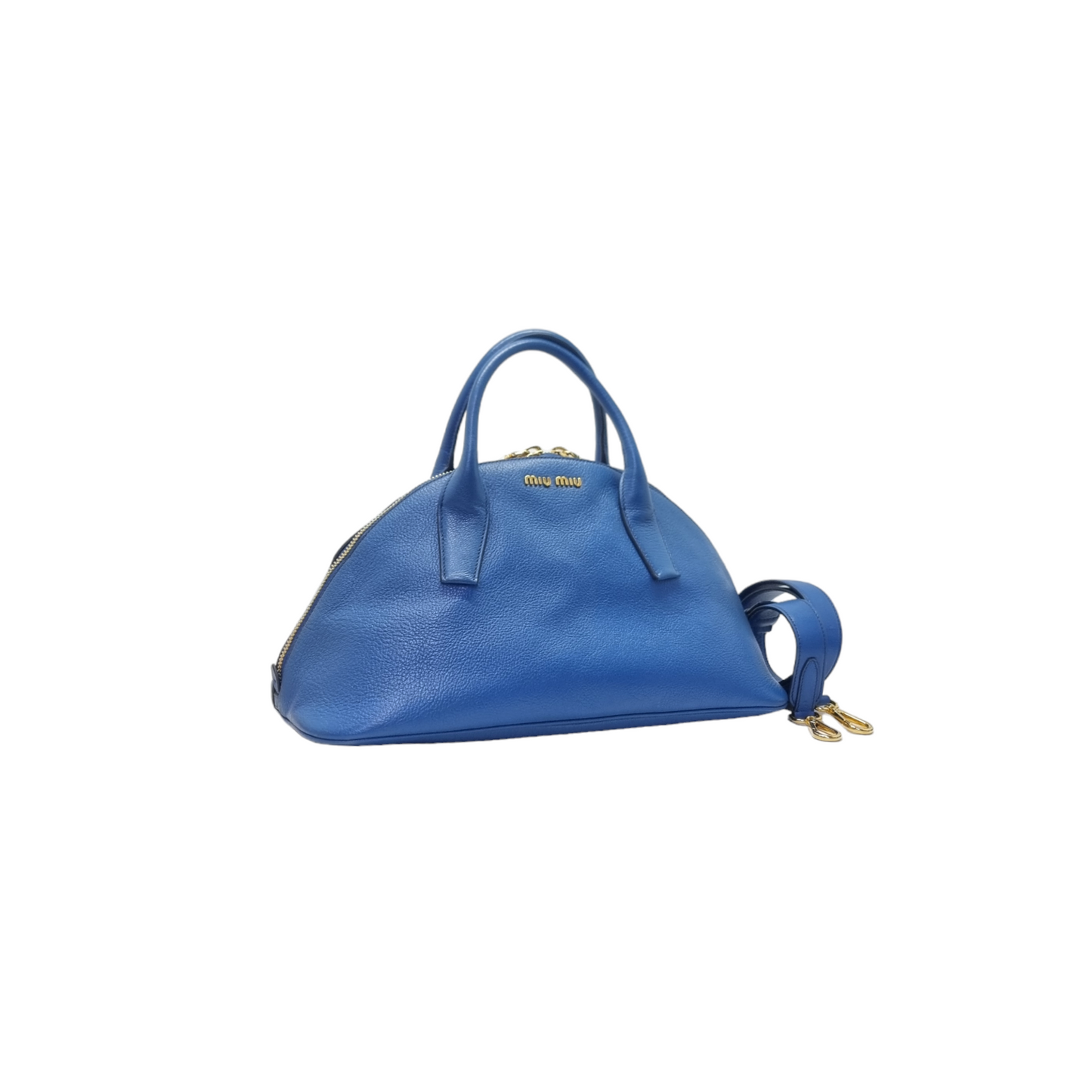 Miu Miu Half Moon Tote Bag Ghw (Blue)