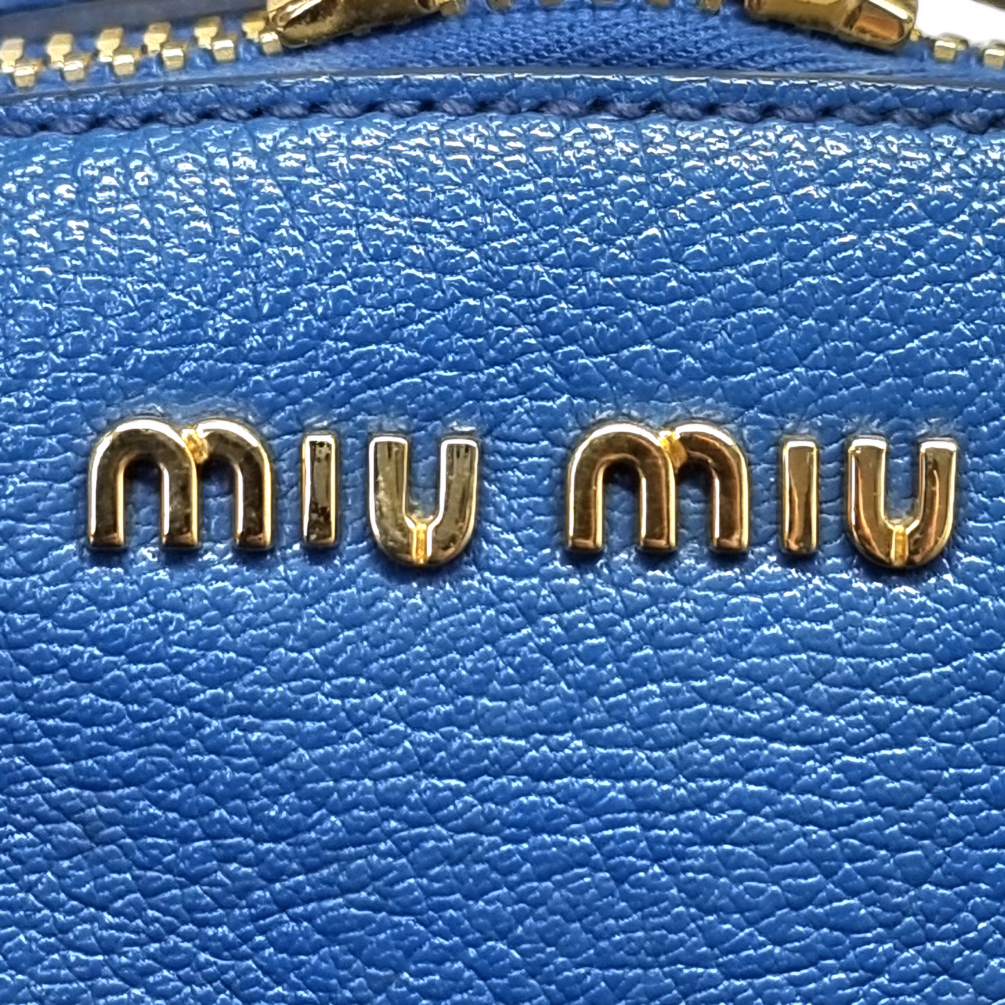 Miu Miu Half Moon Tote Bag Ghw (Blue)