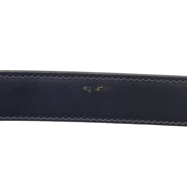 Fendi Vitello Elite Havana Monster Leather Reversible Belt Shw (Black/Yellow)