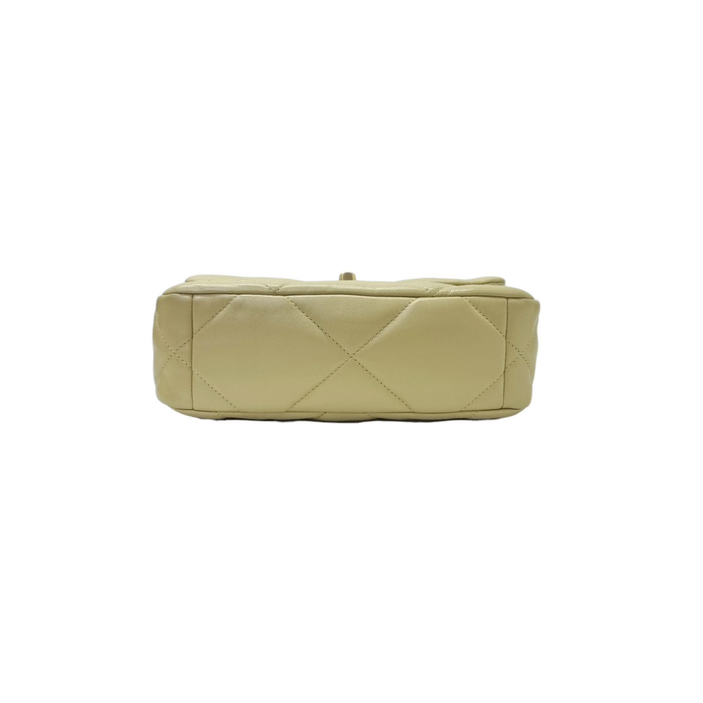 Chanel C19 Flap Small 26 Goatskin Leather 3 Tone Hardware (Pistacchio Green)