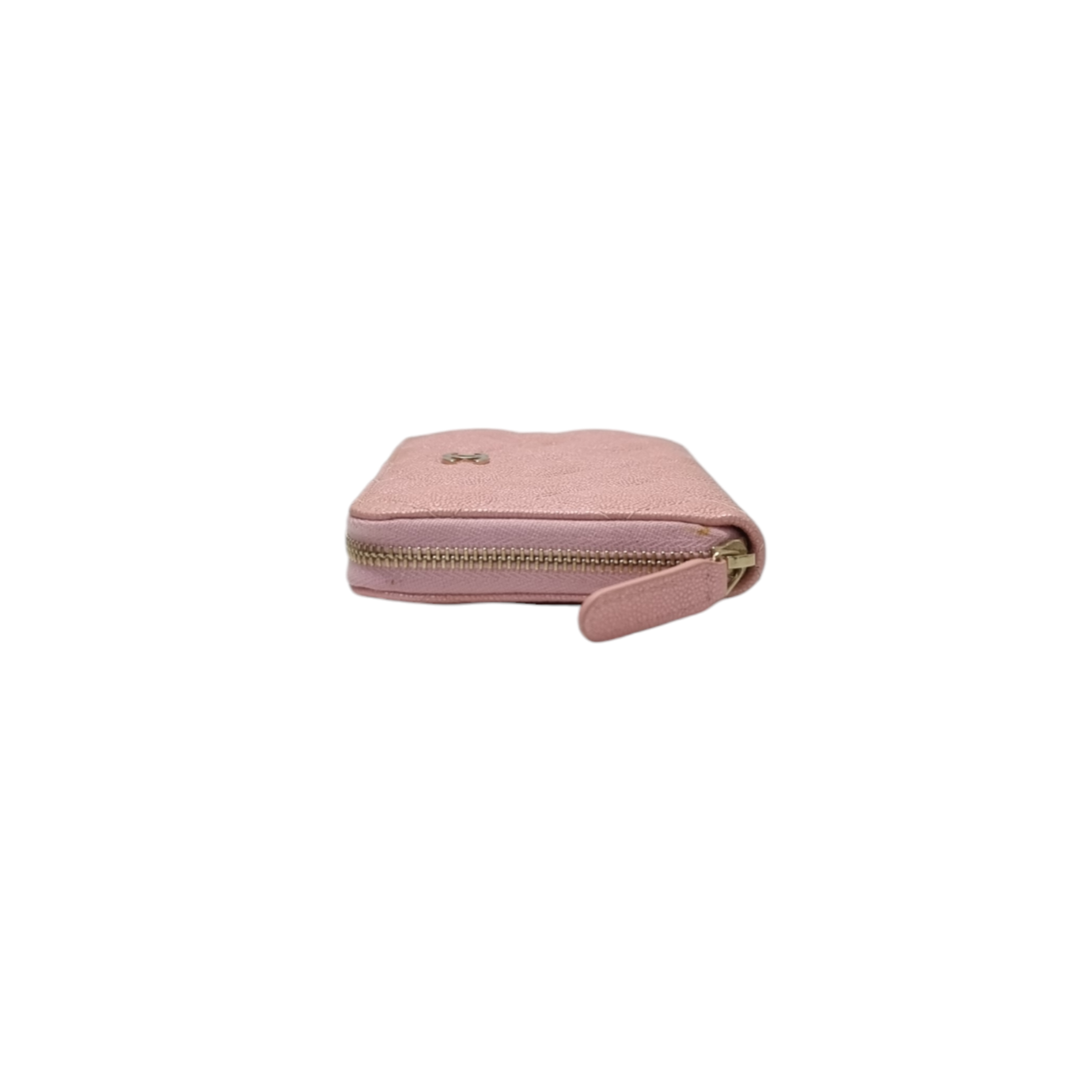Chanel Zippy Wallet Iridescent Caviar Ghw (Pink)