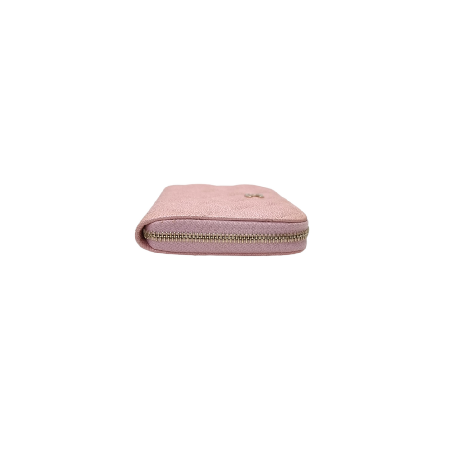 Chanel Zippy Wallet Iridescent Caviar Ghw (Pink)