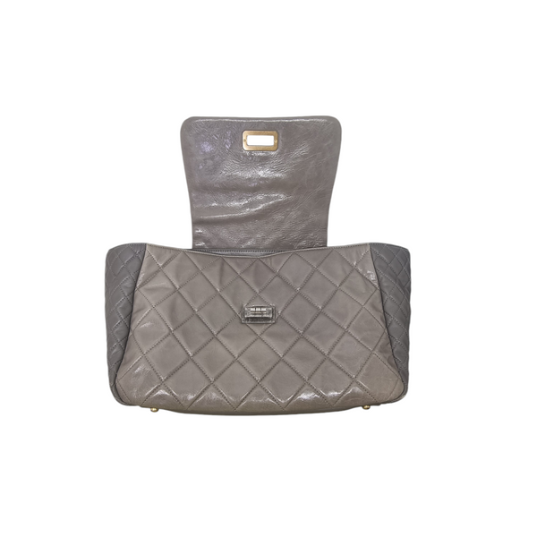 Chanel Reissue Accordion Flap Sling Bag Calfskin Ghw (Grey)