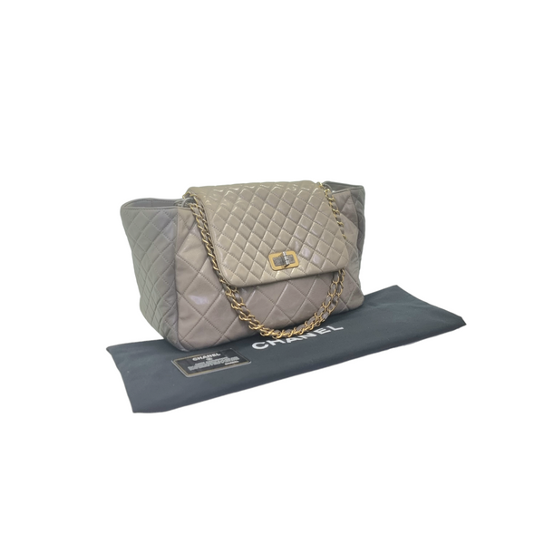 Chanel Reissue Accordion Flap Sling Bag Calfskin Ghw (Grey)