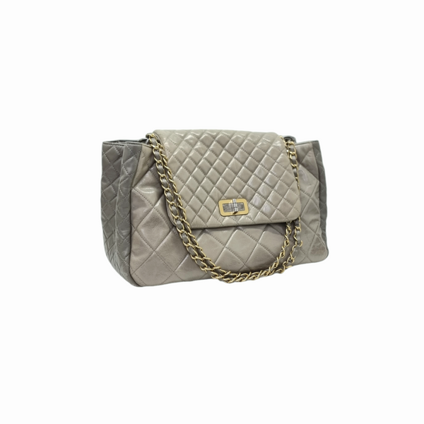 Chanel Reissue Accordion Flap Sling Bag Calfskin Ghw (Grey)