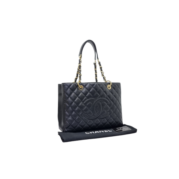 Chanel GST Caviar Ghw (Black)