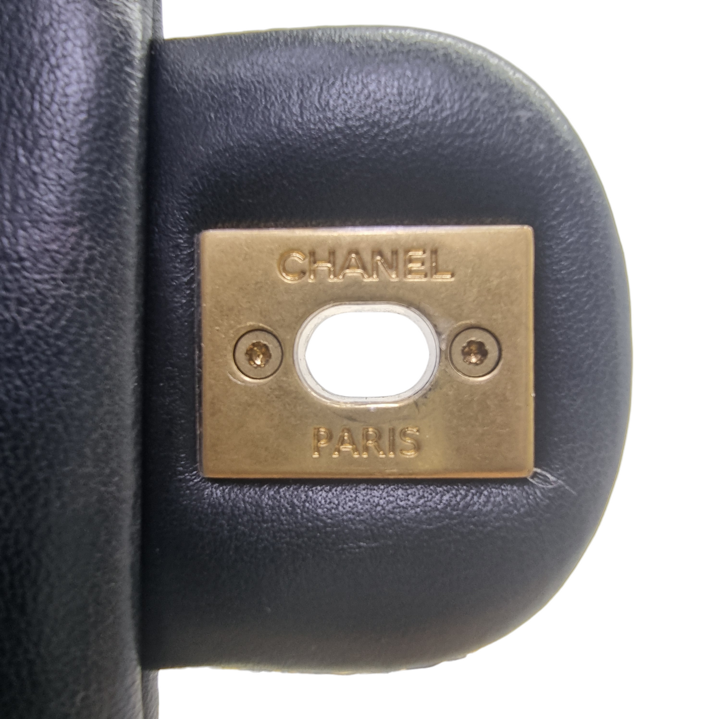 Chanel 22B Small Flap Bag with Heart Charms Lambskin Aged Gold Hw (Black)