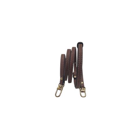 VLB Bag Strap Leather Adjustable (Longchamp) Ghw (Brown)