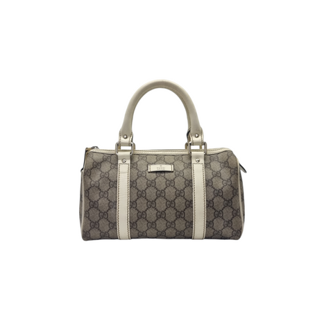 Gucci GG Canvas Mini Boston Bag Shw (Beige)