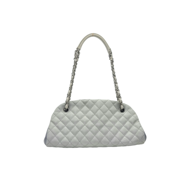 Chanel Mademoiselle Quilted Leather Bowler Bag Shw (Light Sky Blue)