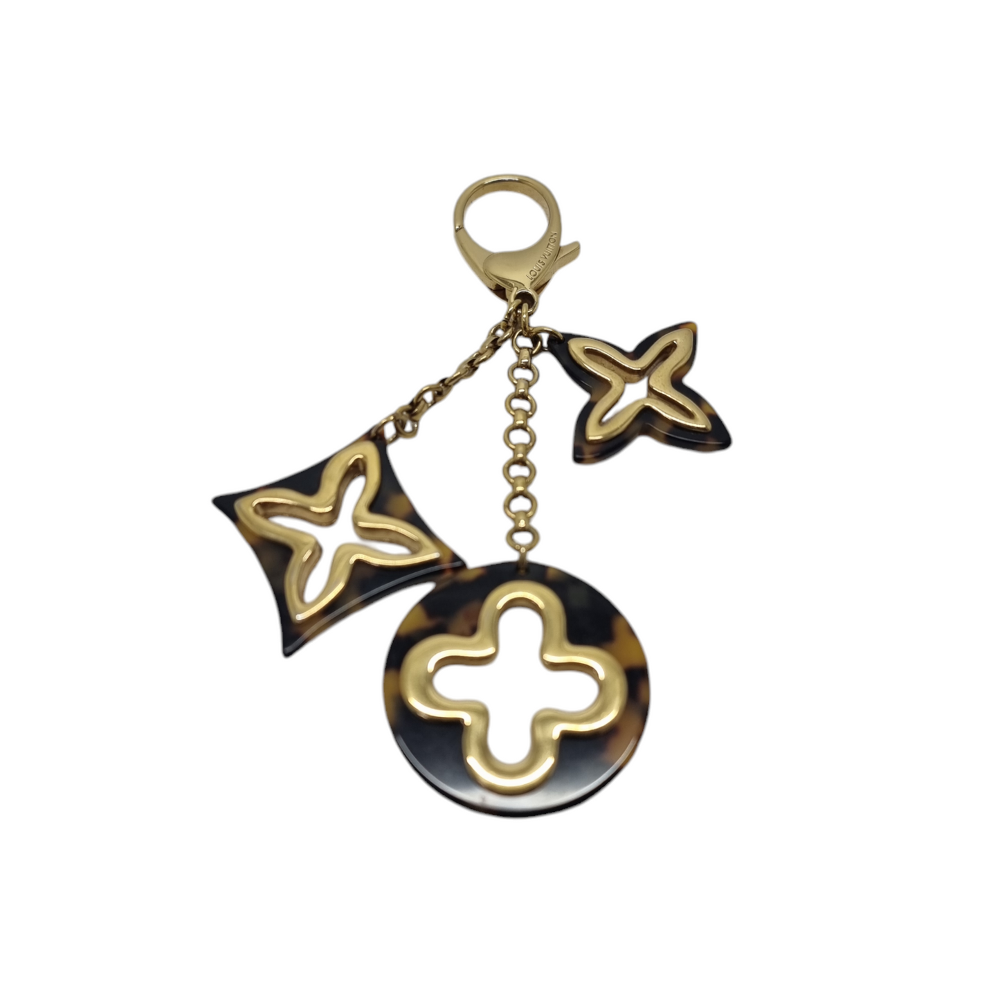 Louis Vuitton Ecaille Resin Insolence Bag Charm/Key Chain Ghw (Brown)