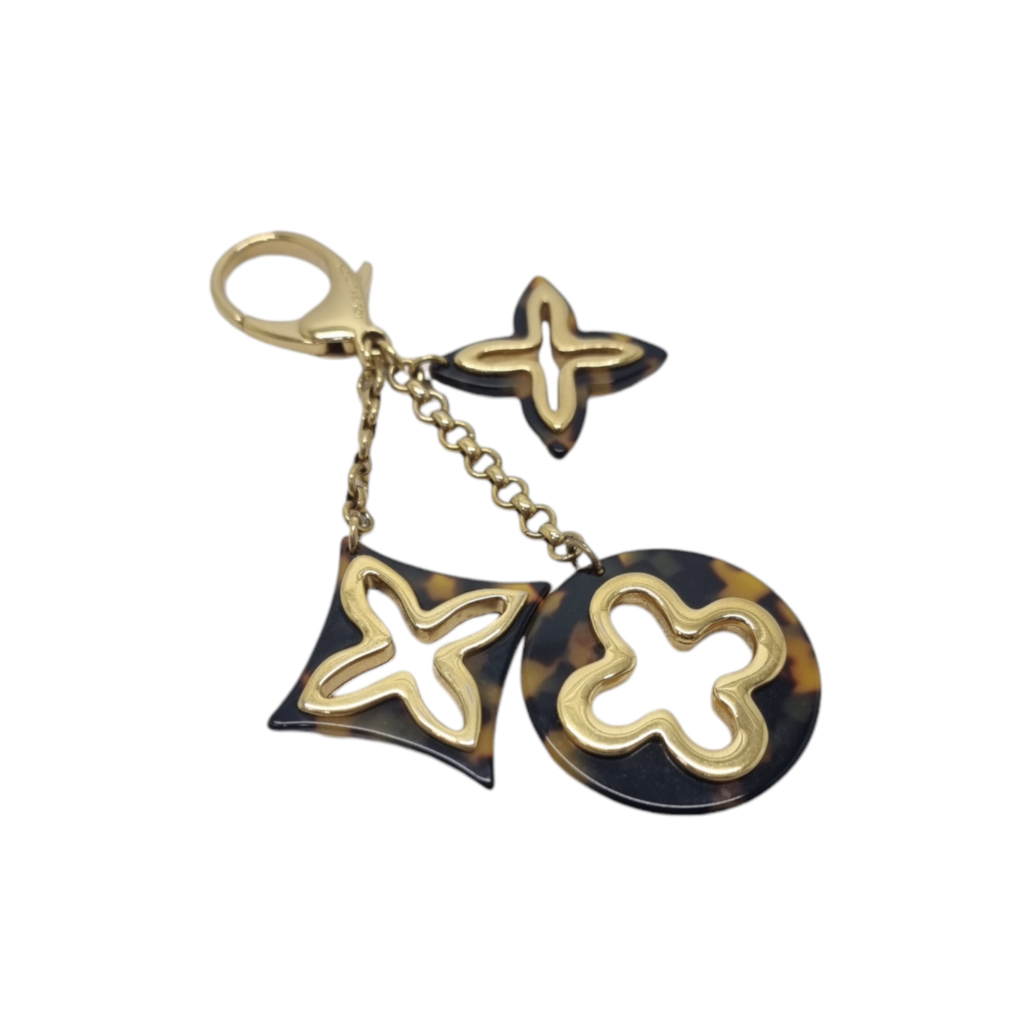 Louis Vuitton Ecaille Resin Insolence Bag Charm/Key Chain Ghw (Brown)