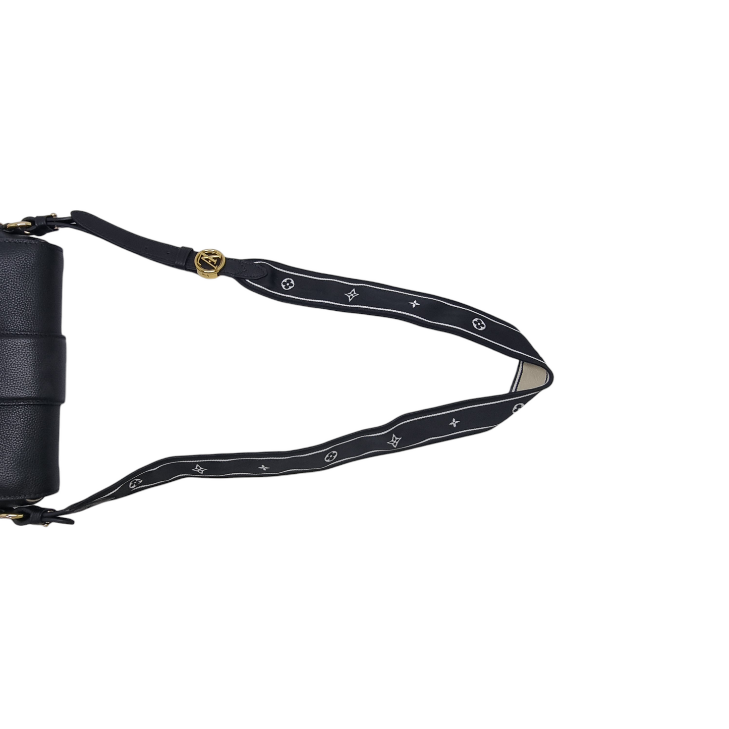 Louis Vuitton Pont 9 Soft MM Grained Calfskin Ghw (Black)