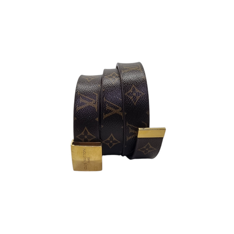 Louis Vuitton Ceinture Carre Buckle Belt Monogram Ghw