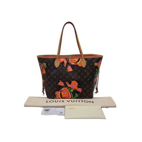 Louis Vuitton Neverful MM Ltd Edition Stephen Sprouse Roses