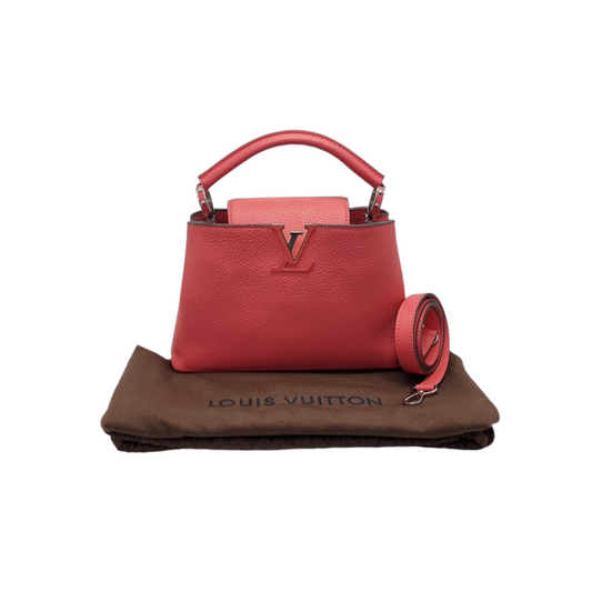 Louis Vuitton Capucines BB Taurillon Leather Shw (Pink)