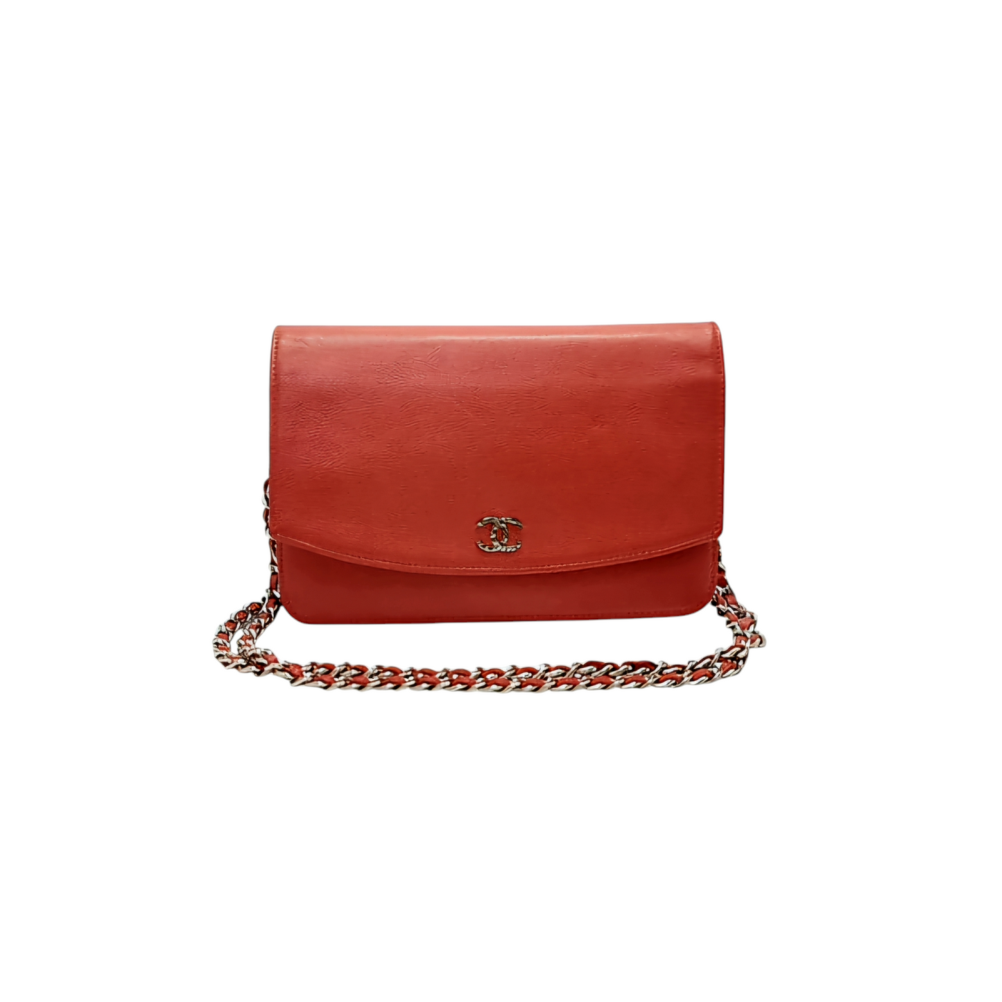 Chanel Wallet On Chain Classic Timeless Leather Shw (Red)